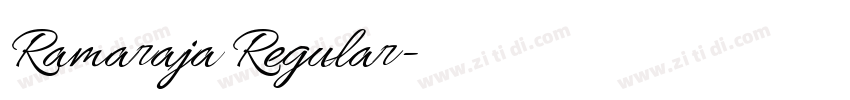 Ramaraja Regular字体转换